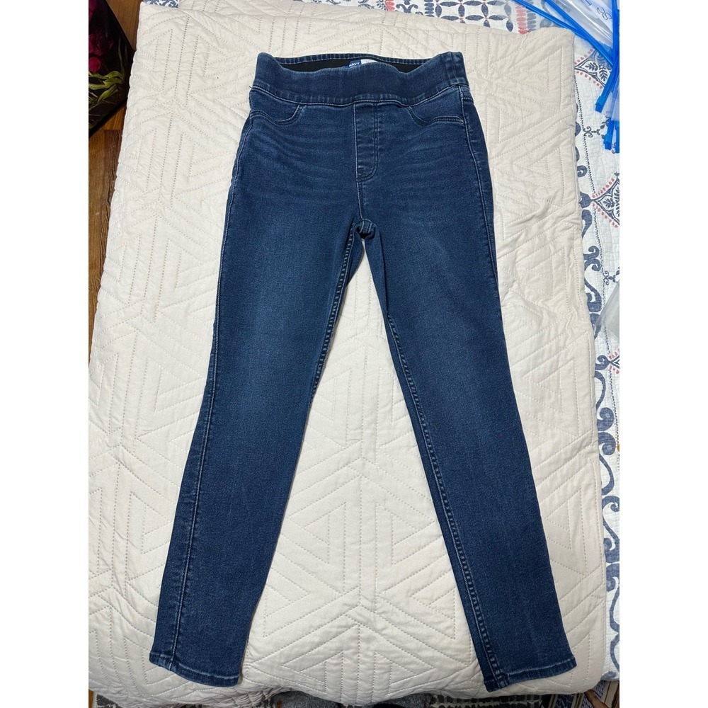 Old Navy Rockstar Super Skinny Jeggings Womens 10 High Rise Dark Wash Pull On